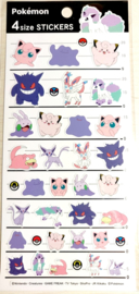 Paarse en roze Pokémon stickervel