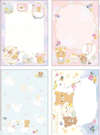 Rilakkuma zwaan memoblok groot paars