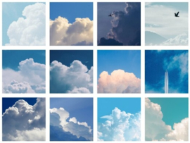 Wolken stickerdoosje