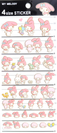 Sanrio My Melody stickervel