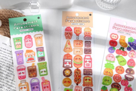 Kawaii glitter stickervel parfum flesjes