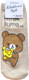 Rilakkuma Chairoikoguma sokken bunny cherry