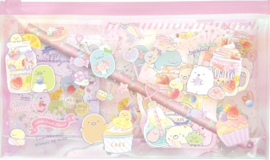 Sumikko Gurashi schoolspullen set roze