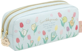 Sumikkogurashi etui dubbele rits Zassou & Fairy Flower Field