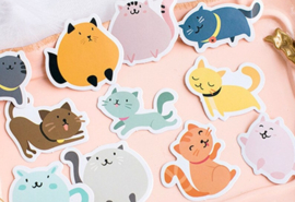 Cartoon katten stickerdoosje