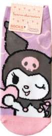 Sanrio Kuromi sokken hartje
