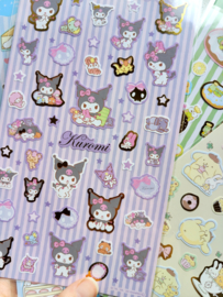 Sanrio Kuromi stickervel