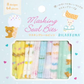 Rilakkuma washi tape stickerstrookjes blauw