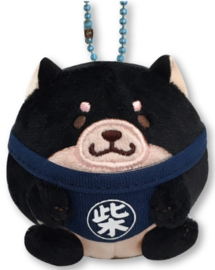 Chonky ronde Mochishiba shiba plush rond zwart