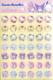 Sanrio karakters set van 2 stickervellen