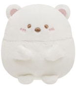 Sumikkogurashi Shirokuma Pocchari Honyagurumi knuffel klein