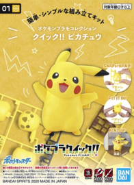 Pokemon Plamo Bandai Pikachu happy bouwpakket