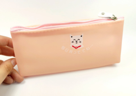 Roze katten etui