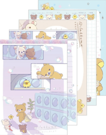 Rilakkuma Anata ni Yorisou Rilakkuma memoblok groot paars