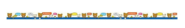 Rilakkuma washi tape blauw wit