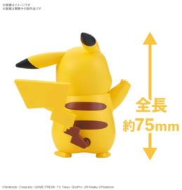 Pokemon Plamo Bandai Pikachu happy bouwpakket