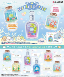 Sumikko Gurashi Marine Bottle Re-ment terrarium Penguin & Tapioca