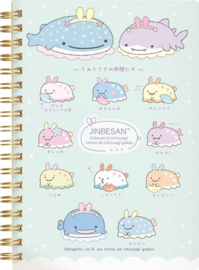 Jinbesan sea bunny spiraal notebook