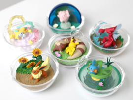 Pokémon Re-Ment Terrarium collectie 8 Pikachu & Furret