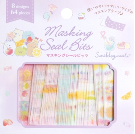 Sumikko Gurashi washi tape stickerstrookjes paars