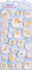 Bubbel Stickervel Rilakkuma glitter zwaan