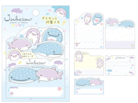 Jinbesan shark sticky notes