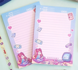 Kawaii gamer memoblok A5 formaat