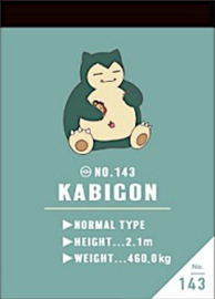 Pokémon Snorlax memoblok klein