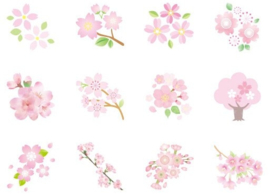 Sakura takken stickerdoosje