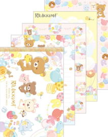 Rilakkuma NikoNiko Happy for you memoblok groot wit