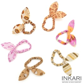 Inkari alpaca set van 6 haarbandjes Candy