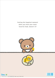 Korilakkuma insteekmap A4 favorite food