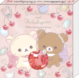 Rilakkuma Jewel Cherry vierkant memoblok