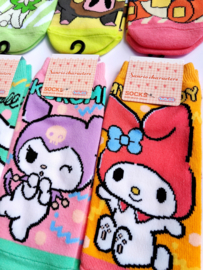 Sanrio Kuromi sokken groen roze