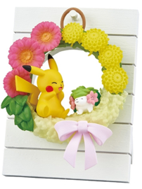 Pokémon Re-ment Happiness Wreath Pikachu & Shaymin