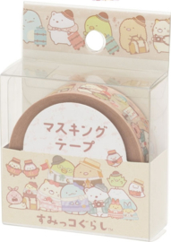 Sumikkogurashi washi tape bruin