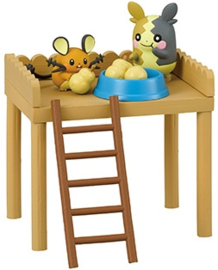 Pokémon Re-ment playground Morpeko & Dedenne