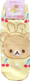 Rilakkuma sokken bunny cherry geel