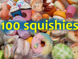 MEGA squishy pakket 100 squishies