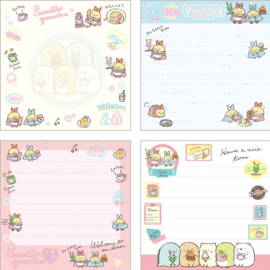 Sumikko Gurashi Shippozu diner memoblok vierkant