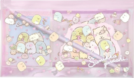 Sumikko Gurashi schoolspullen set paars