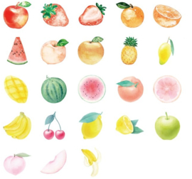 Fruit stickerdoosje