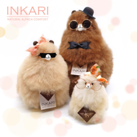 Inkari alpaca set van 6 haarbandjes Cherry Blossom