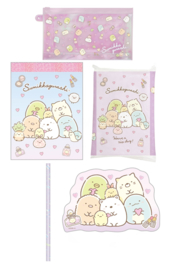 Sumikko Gurashi schoolspullen set paars