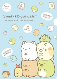 Sumikko Gurashi file folder insteekmap blauw 2