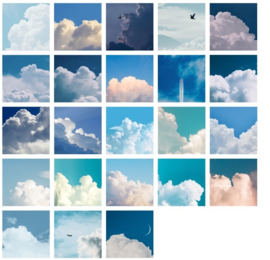 Wolken stickerdoosje