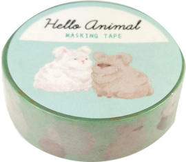 Kamio Japan fluffy konijnen washi tape
