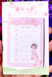 Sticky Notes Sakura Meisje