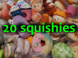 MEGA squishy pakket 20 squishies