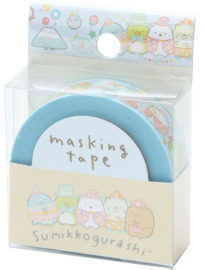 Sumikko Gurashi washi tape blauw